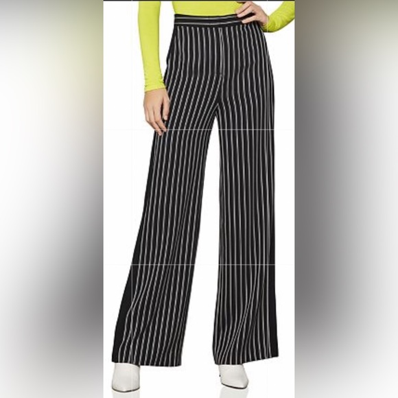 ⭐️BCBGMAXAZRIA⭐️FLATTERING🚨SOLD OUT🚨LIGHTWEIGHT HIGHWAIST WIDELEG STRIPED XXS - Picture 5 of 11